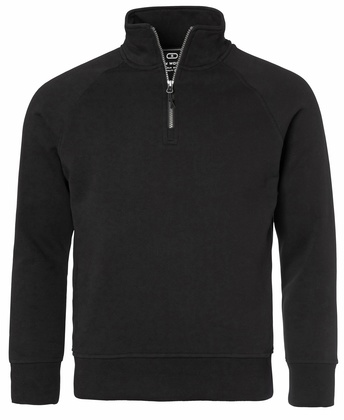 Half-Zip Raglan Sweatshirt Svart